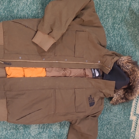 The North Face Other - The North Face Men's Brown Puffer Jacket with Fur Hood
